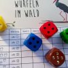 Würfelspiel mit Spielblock und Würfeln