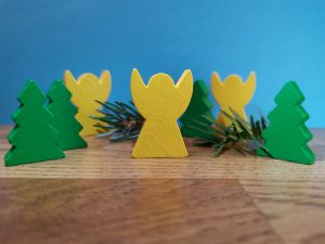 Weihnachts-Deko-Set, gelb