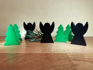 Weihnachts-Deko-Set, schwarz