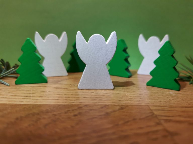 Weihnachts-Deko-Set, weiß