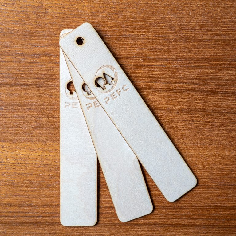 Mehrere PEFC-Holzlesezeichen - Produktbild
